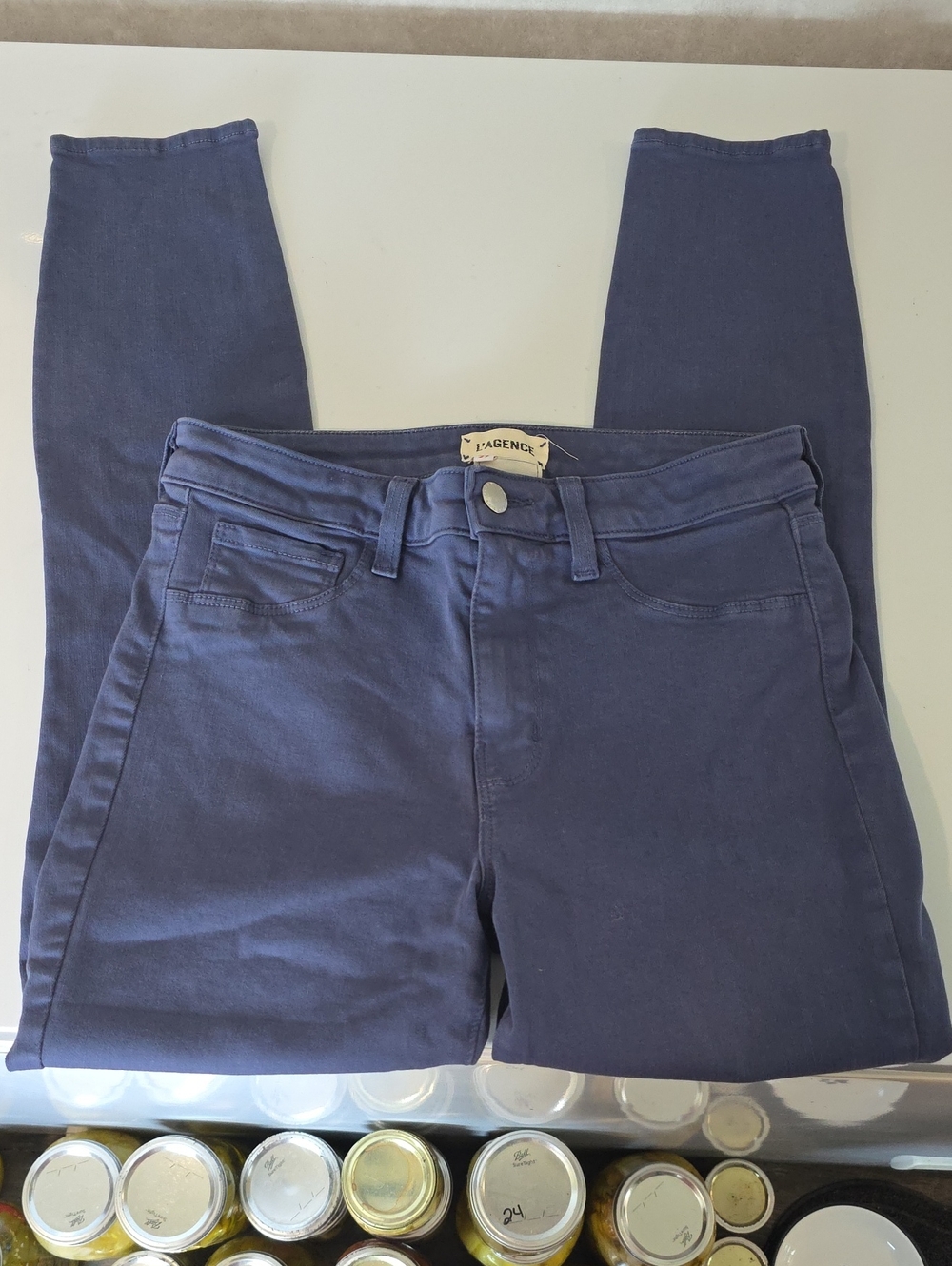 L'AGENCE Indigo Skinny High-Rise Jeans